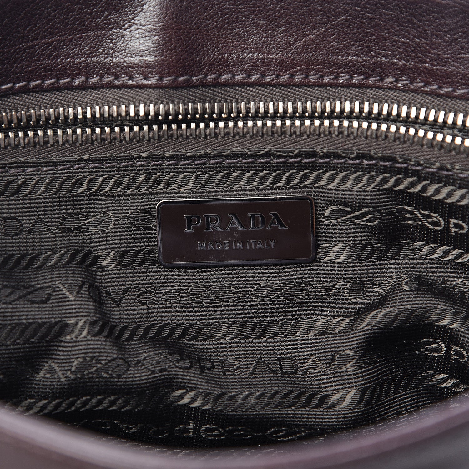 Prada Vitello Shine Shoulder Bag Brown 6 of 10