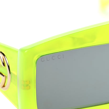 Gucci Shield Sunglasses GG0358S Fluorescent Yellow 7 of 8