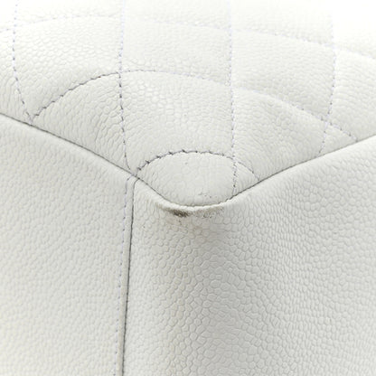 Chanel Caviar Quilted Grand Shopping Tote GST White 14 of 18
