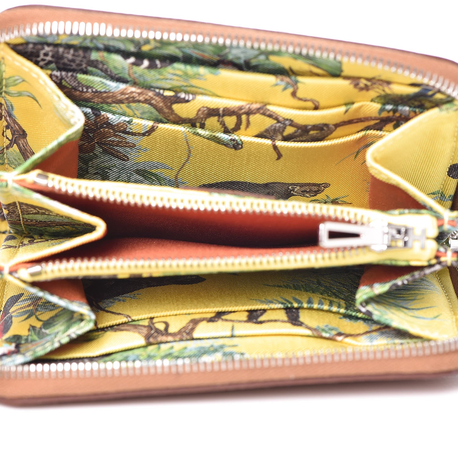 Hermes Epsom Silk'in Compact Wallet Gold 5 of 10
