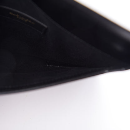Saint Laurent Smooth Shiny Calfskin Monogram Uptown Baby Pouch Black 2 of 11
