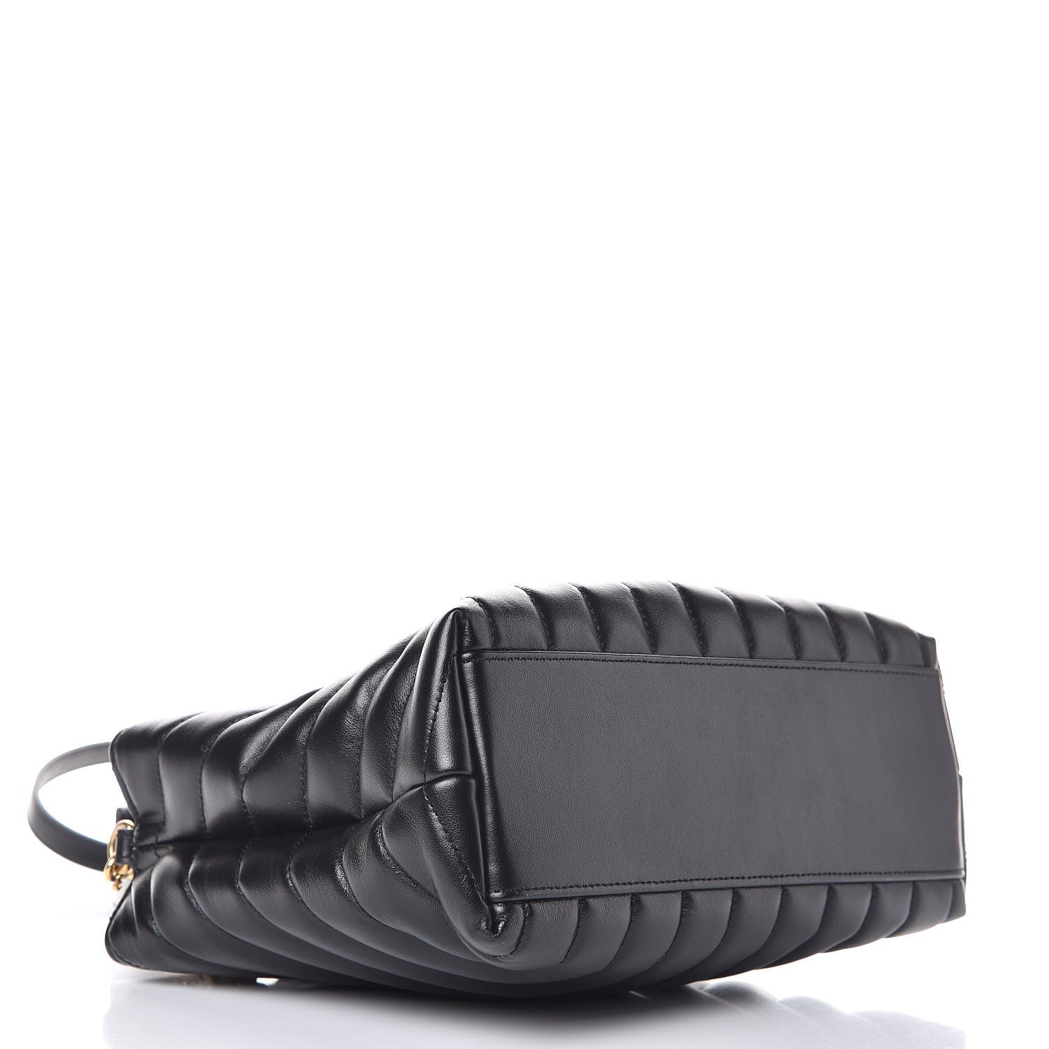 Saint Laurent Calfskin Y Quilted Monogram Small Loulou Shopper Black 4 of 9