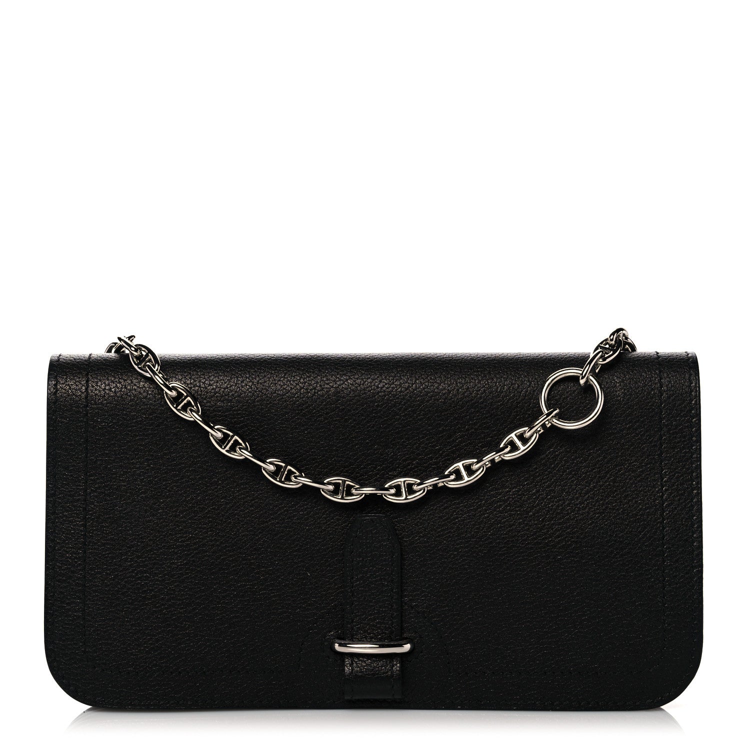 Hermes Evercolor Sac Chaine D'Ancre Shoulder Bag Black 1 of 13