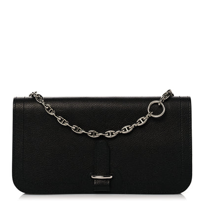 Hermes Evercolor Sac Chaine D'Ancre Shoulder Bag Black 1 of 13