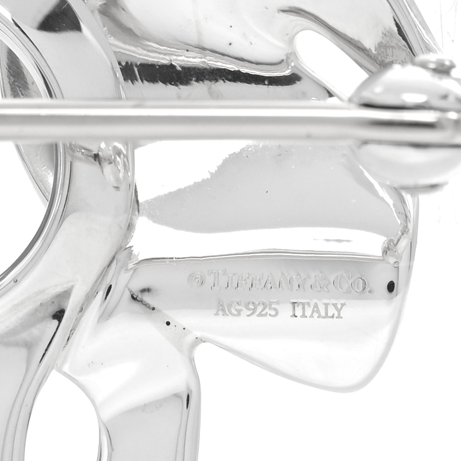 Tiffany Sterling Silver Tsavorite Save the Wild Elephant Brooch 4 of 5