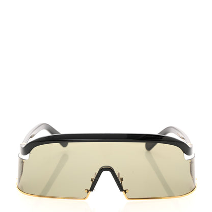 Louis Vuitton LOUIS VUITTON Metal LV Infinity Sunglasses Z1158U Gold Black 2 of 7