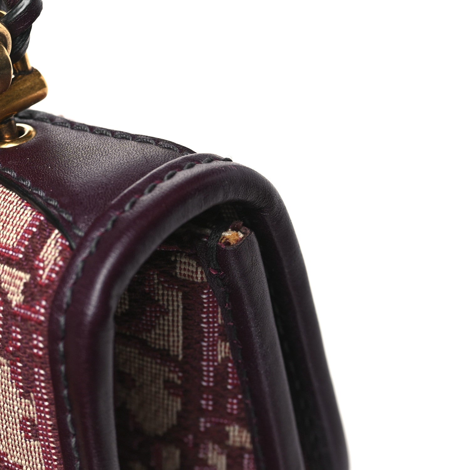 Christian Dior Oblique Dioraddict Flap Bag Burgundy 11 of 11