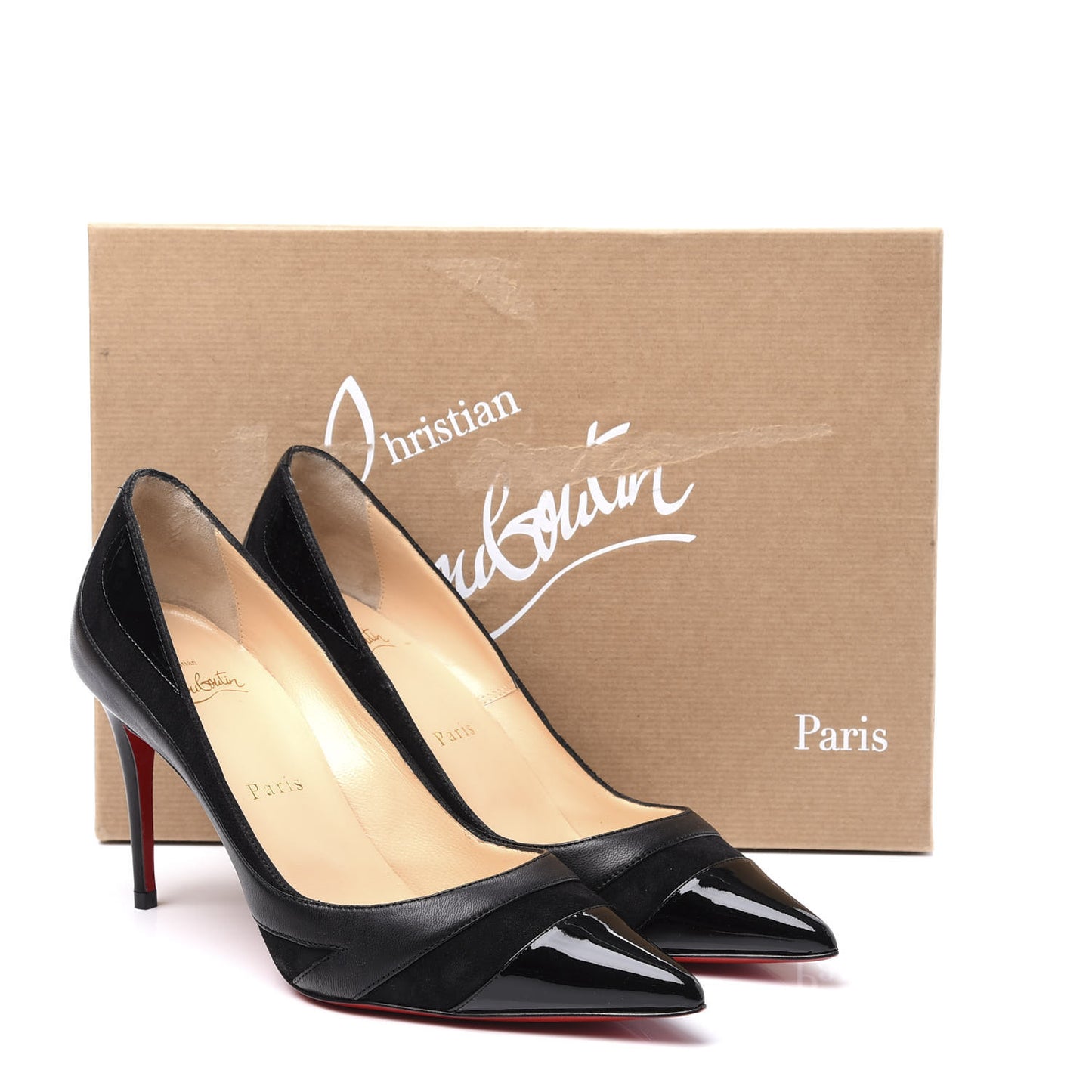 Nappa Patent Veau Velours Eklectica 85 Pumps 36.5 Black
