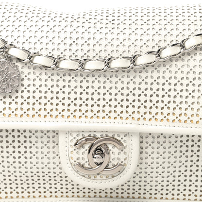 Chanel Perforated Calfskin Large Dubai Up In The Air Flap White 10 of 10