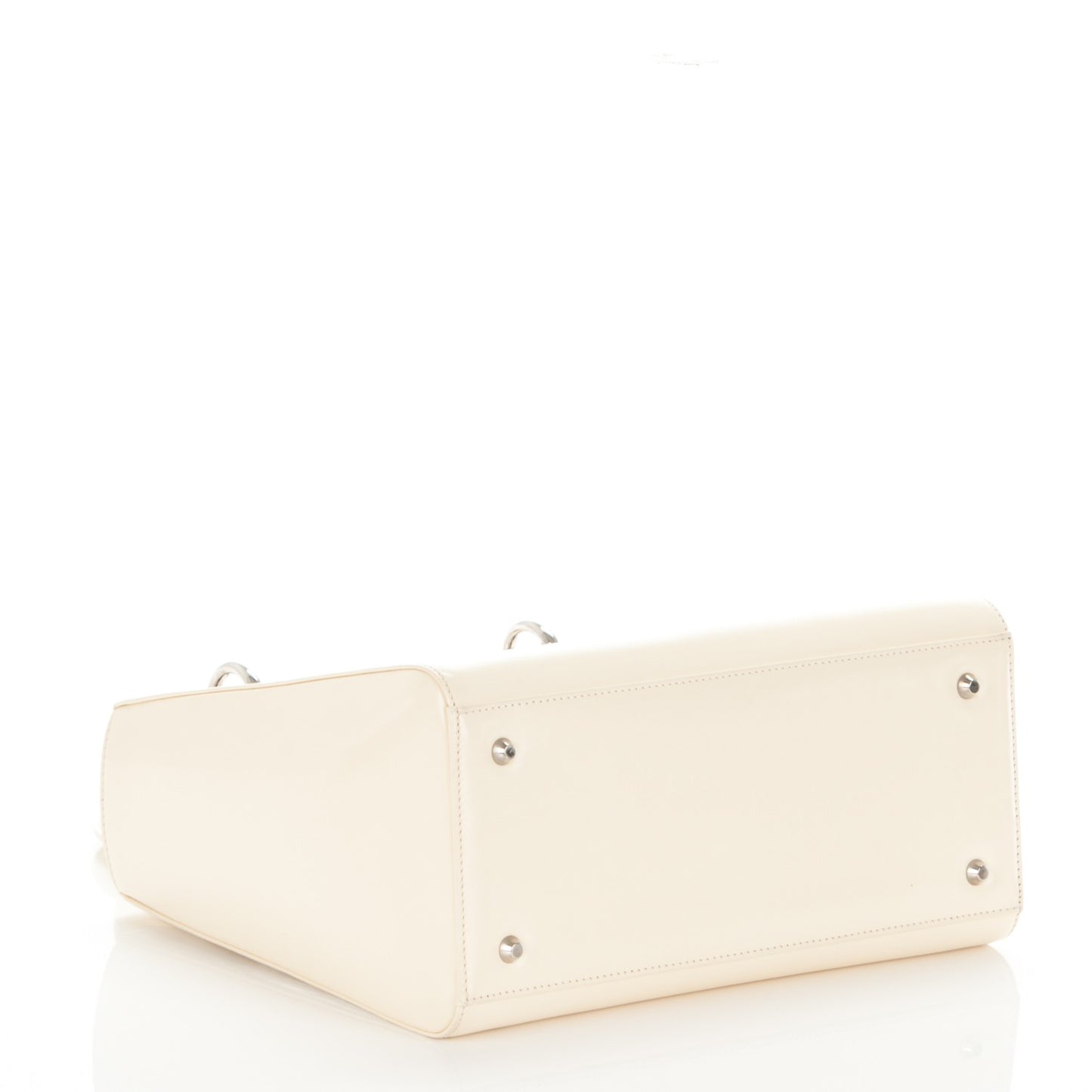 Patent Medium Lady Dior Beige