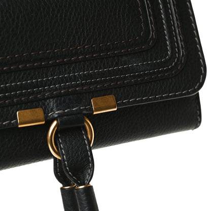 Chloe Calfskin Marcie Continental Flap Wallet Black 7 of 9