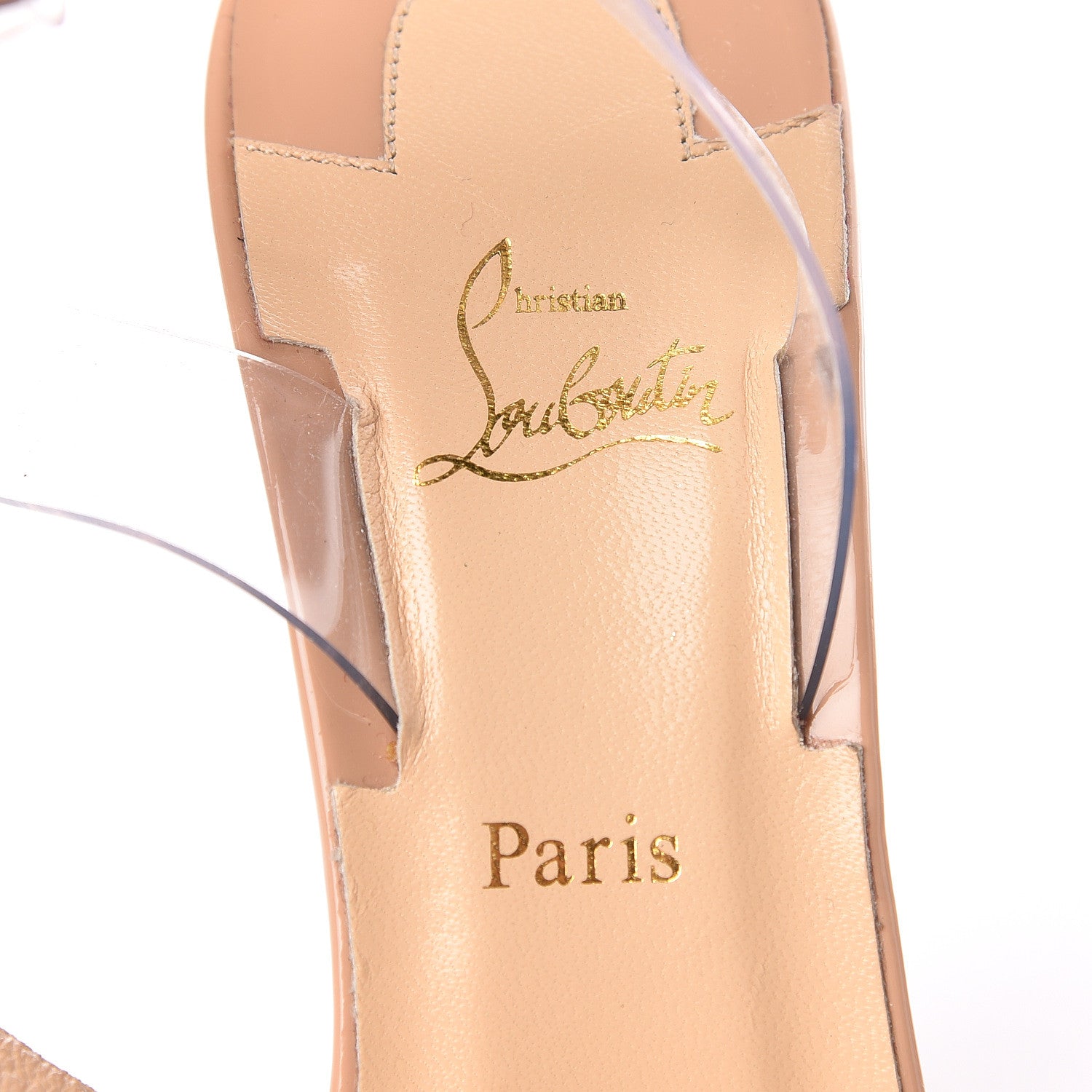 Christian Louboutin Metallic Patent PVC Cherrysandal 140 Platform Sandals 36.5 Doudou 7 of 10