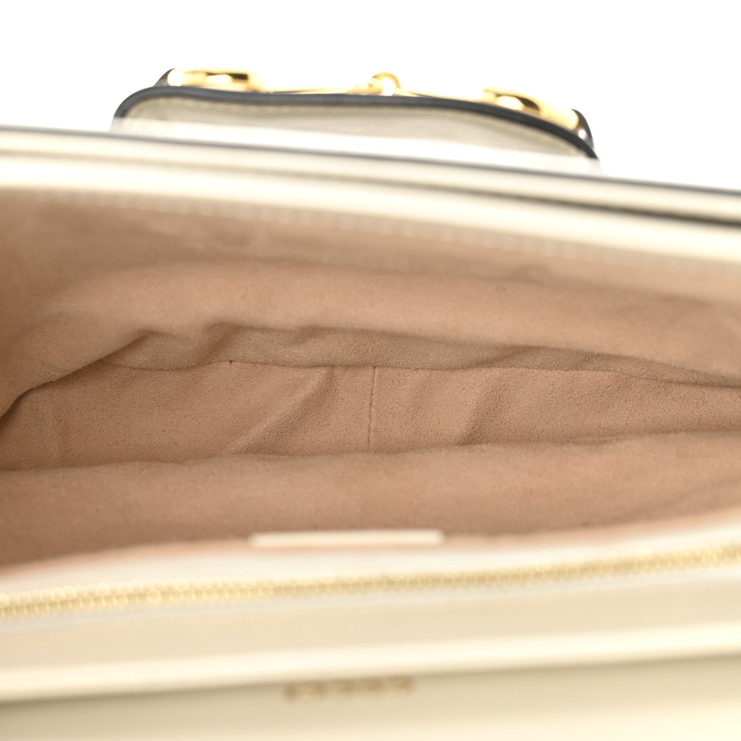 Gucci GG Supreme Monogram Horsebit 1955 Shoulder Bag Beige Mystic White 5 of 10