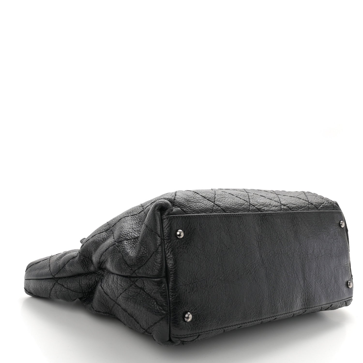 Chanel Glazed Calfskin Large On the Road Zip Tote Black 4 of 11