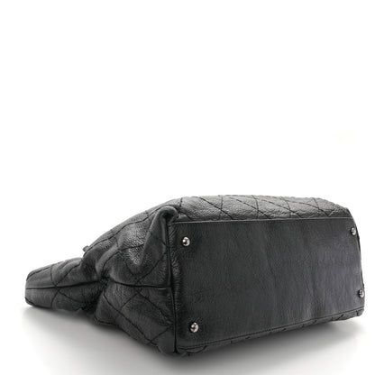 Chanel Glazed Calfskin Large On the Road Zip Tote Black 4 of 11