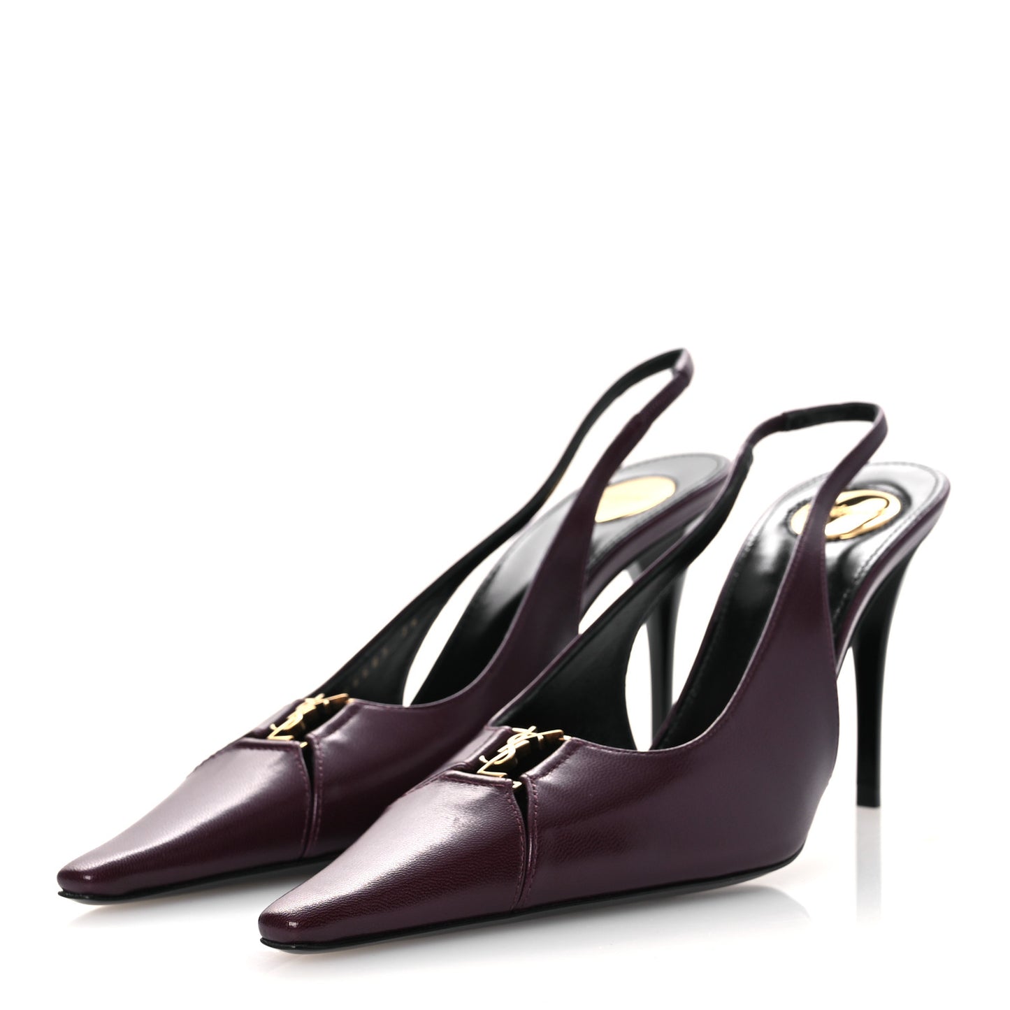 Nappa Babylone Breteuil Slingback Pumps 36 Bordeaux
