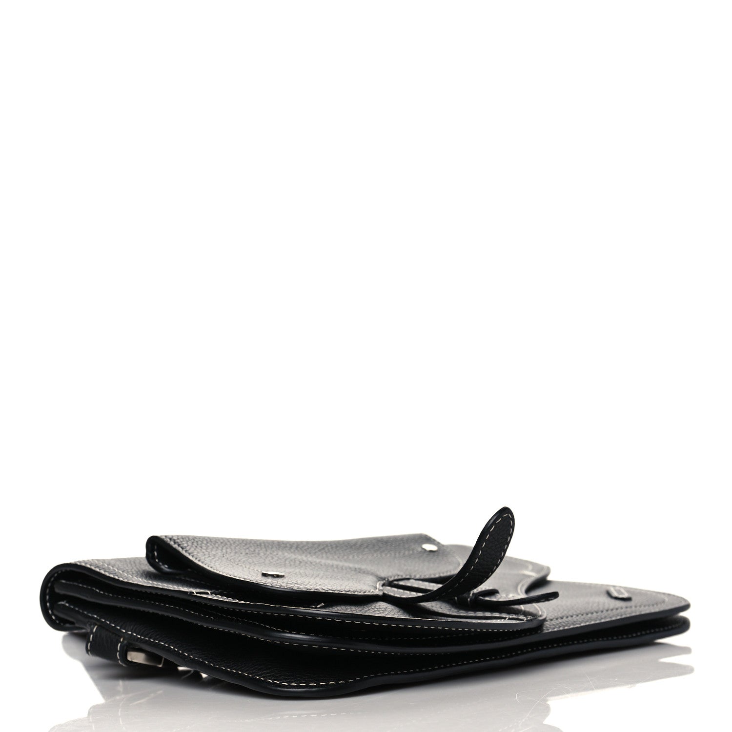 Christian Dior X KAWS Grained Calfskin Saddle Wristlet Black 3 of 9