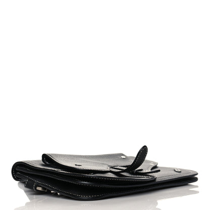 Christian Dior X KAWS Grained Calfskin Saddle Wristlet Black 3 of 9