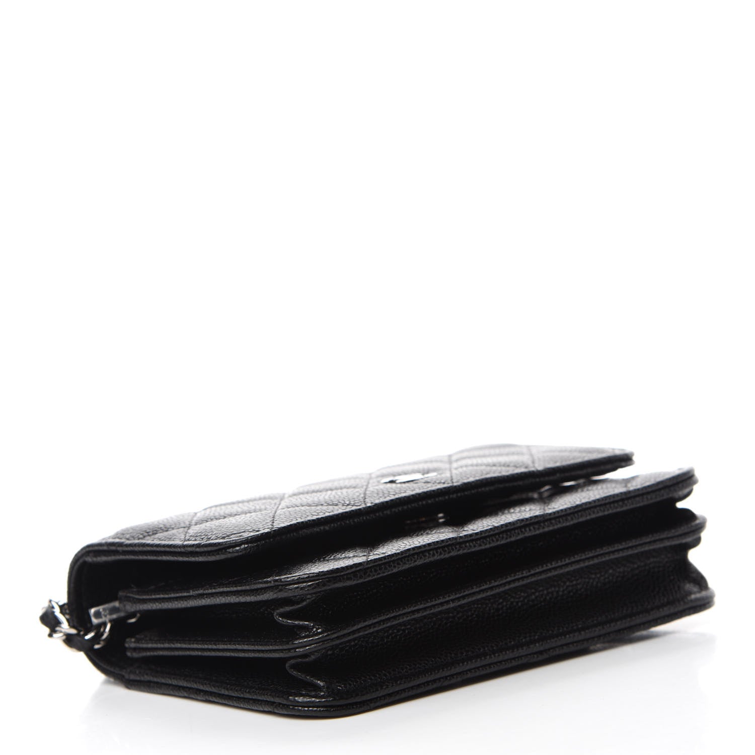 Chanel Caviar Quilted Mini Wallet On Chain WOC Black 4 of 10