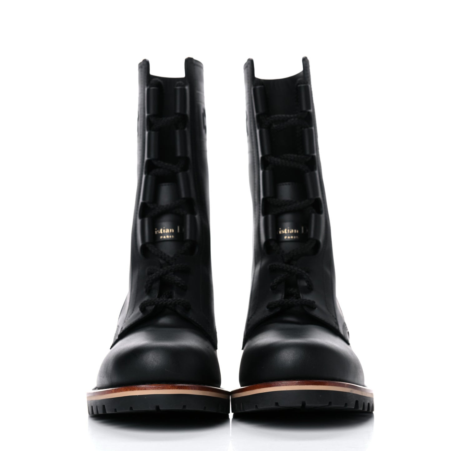 Calfskin Dior Quest 35mm Hiking Boots 37.5 Black