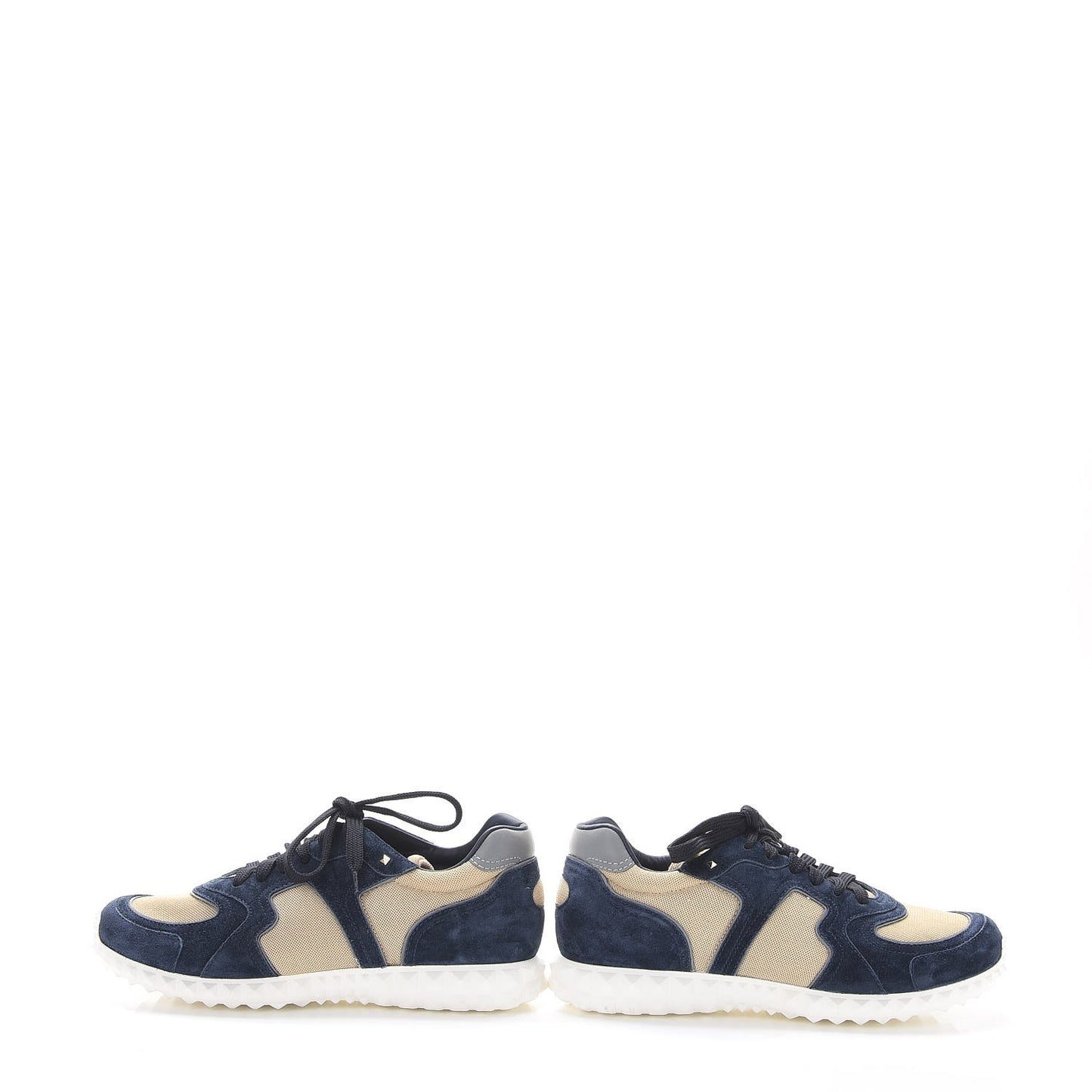 Nylon Suede Mens Soul AM Low Top Sneakers 40 Navy