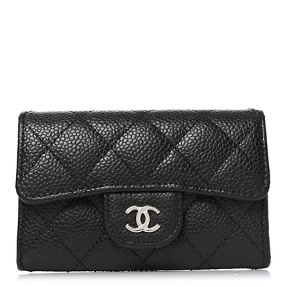 Chanel Caviar Quilted Flap Card Holder Black 1 of 9