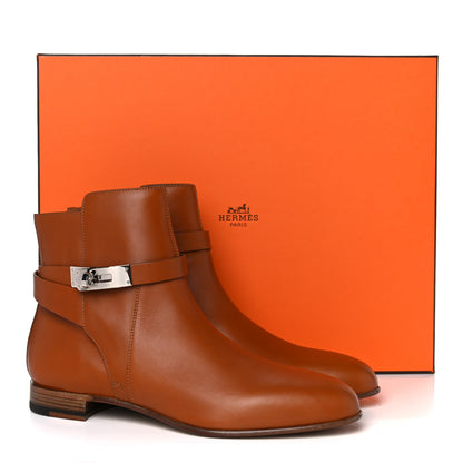 Hermes Calfskin Neo Ankle Boots 39 Naturel 15 of 15