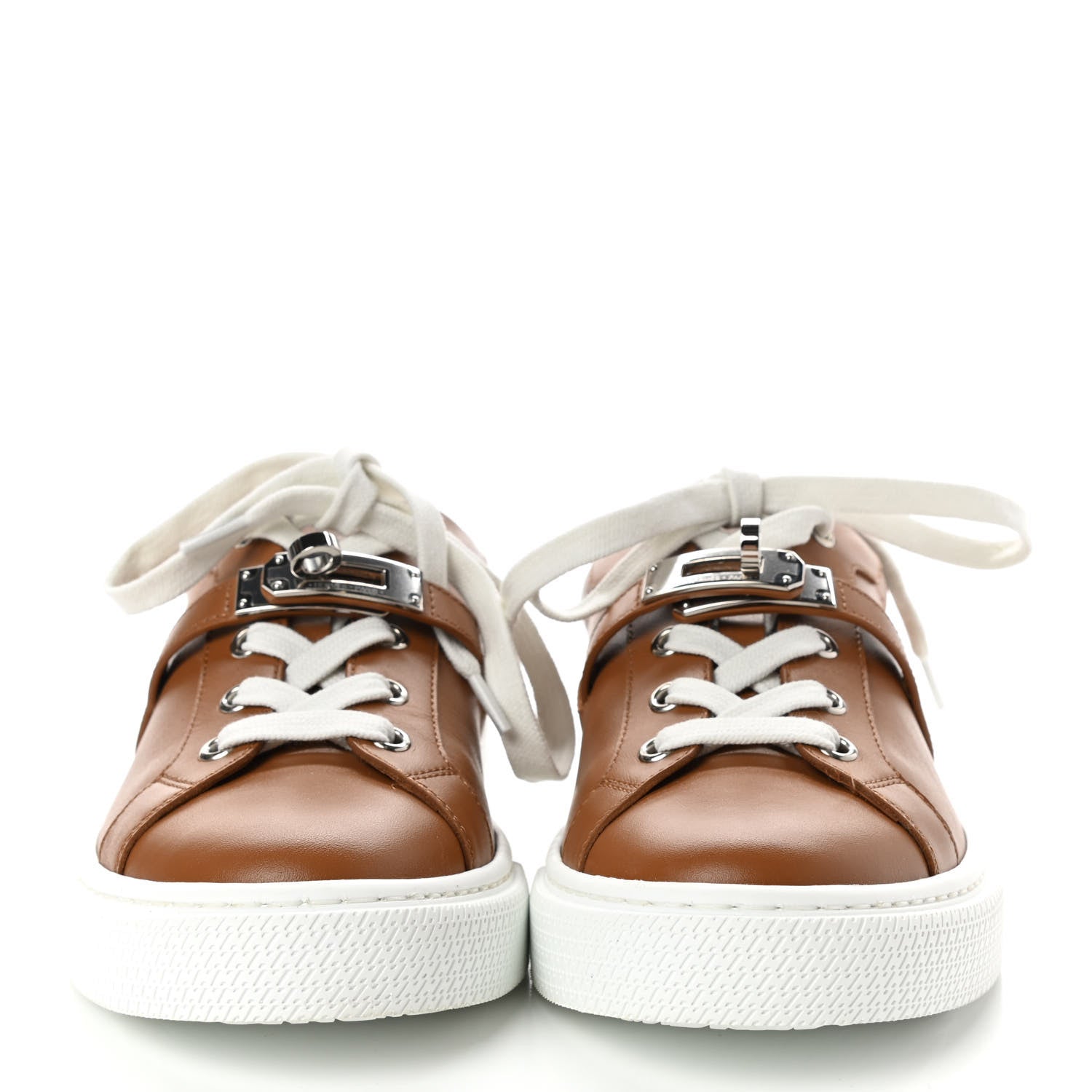 Hermes Calfskin Day Sneakers 36.5 Naturel 2 of 8