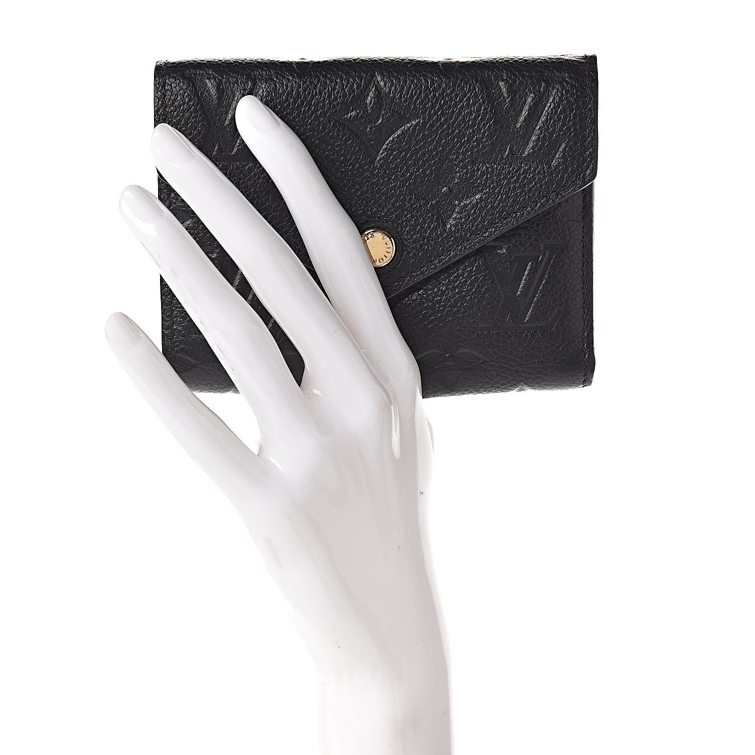 Louis Vuitton Empreinte Victorine Wallet Black 2 of 8