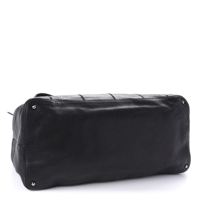 Chanel Calfskin Square Stitched Tassel Bag Black 4 of 12