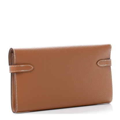 Hermes Epsom Kelly Longue Wallet Gold 2 of 4