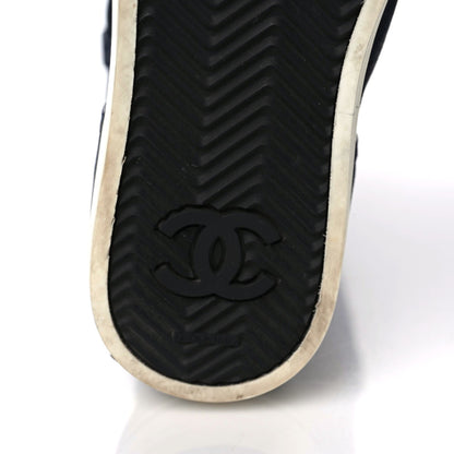 Chanel Nubuck Quilted Boots 41.5 Blue 6 of 10