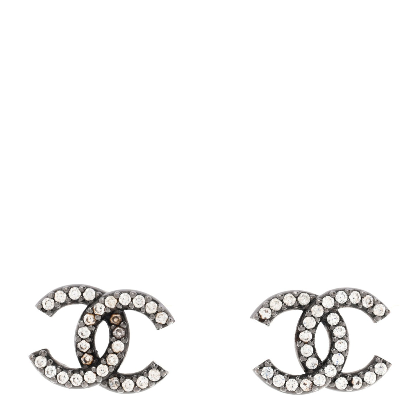 Ruthenium Crystal CC Earrings