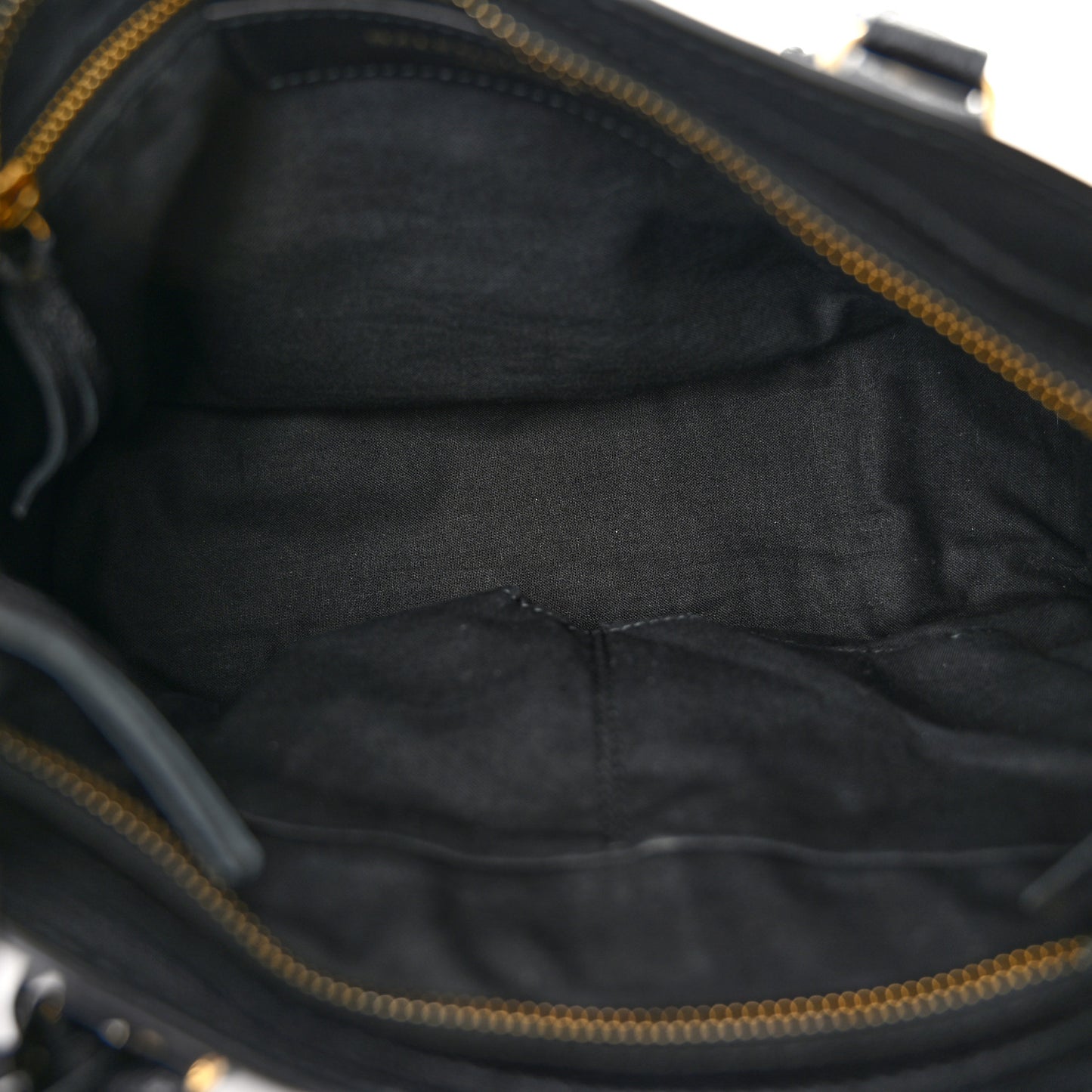 Chevre Gold Metallic Edge Hardware S City Black
