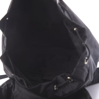 Gucci Nylon Monogram Medium Light Double Buckle Backpack Black 4 of 9