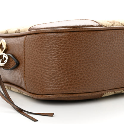 Gucci Monogram Mini Bree Messenger Bag Beige Tabacco 9 of 10