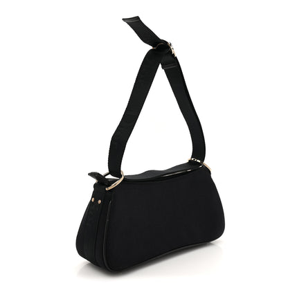 Christian Dior Silk Jersey Crystal Hardcore Shoulder Bag Black 3 of 14