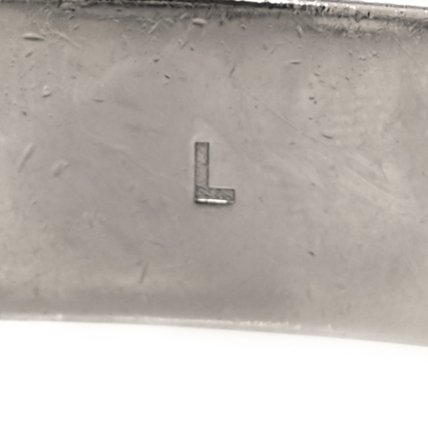 Metal FF Curb Link Bracelet Silver