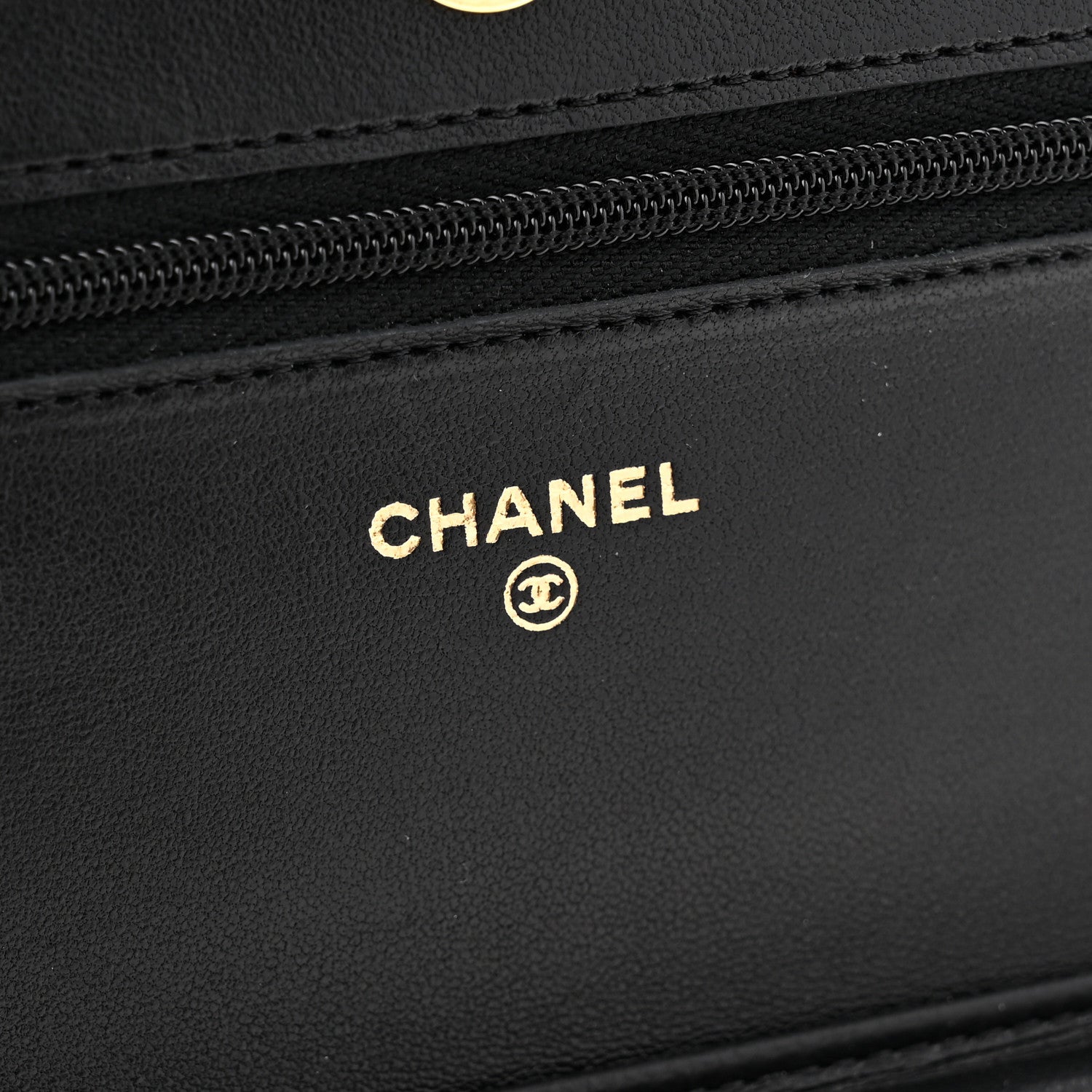 Chanel Lambskin Quilted Wallet On Chain WOC Black 6 of 11