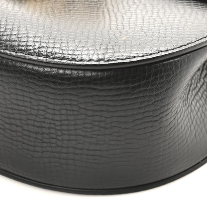 Chloe Grained Calfskin Lambskin Mini Bi-Color Drew Shoulder Bag Black Powder Beige 9 of 9
