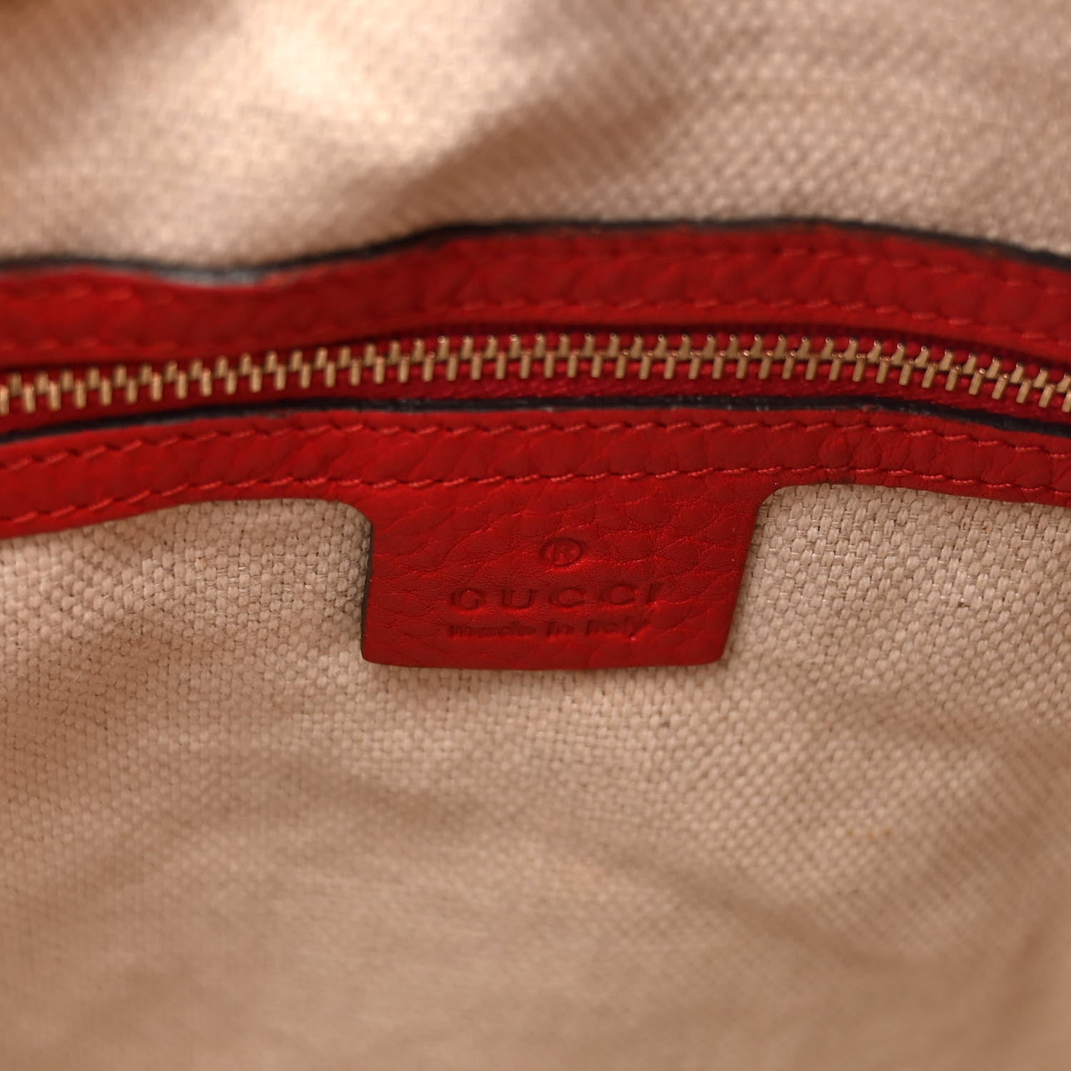 Gucci Monogram Medium Diana Bamboo Shoulder Bag Red 6 of 13