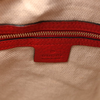 Gucci Monogram Medium Diana Bamboo Shoulder Bag Red 6 of 13