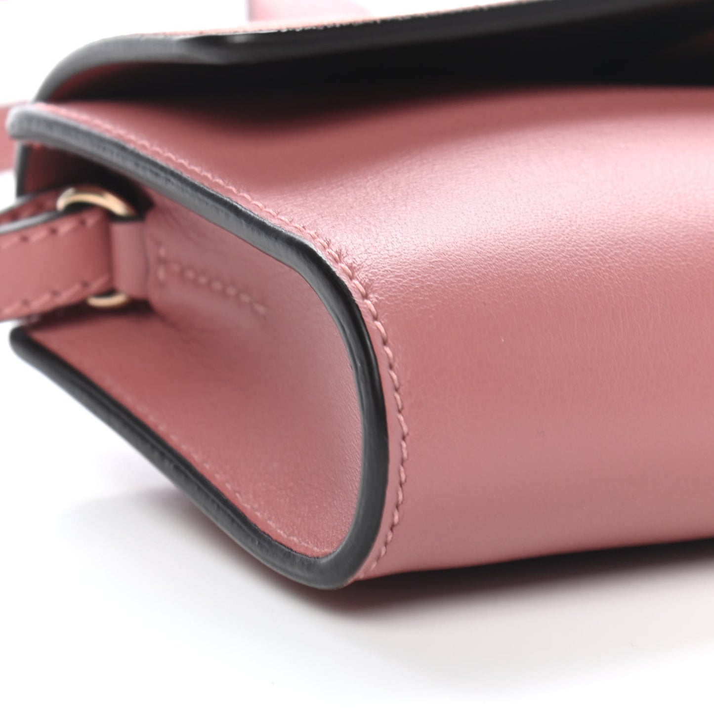Calfskin Mini Faye Shoulder Bag Washed Pink