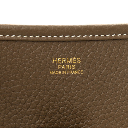 Hermes Taurillon Clemence Evelyne III GM Etoupe 6 of 10