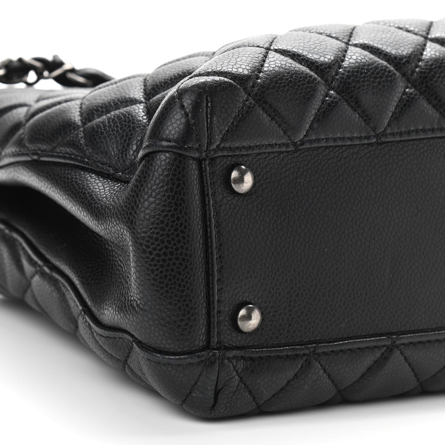 Chanel Caviar Quilted City Shopping Tote Black 9 of 10