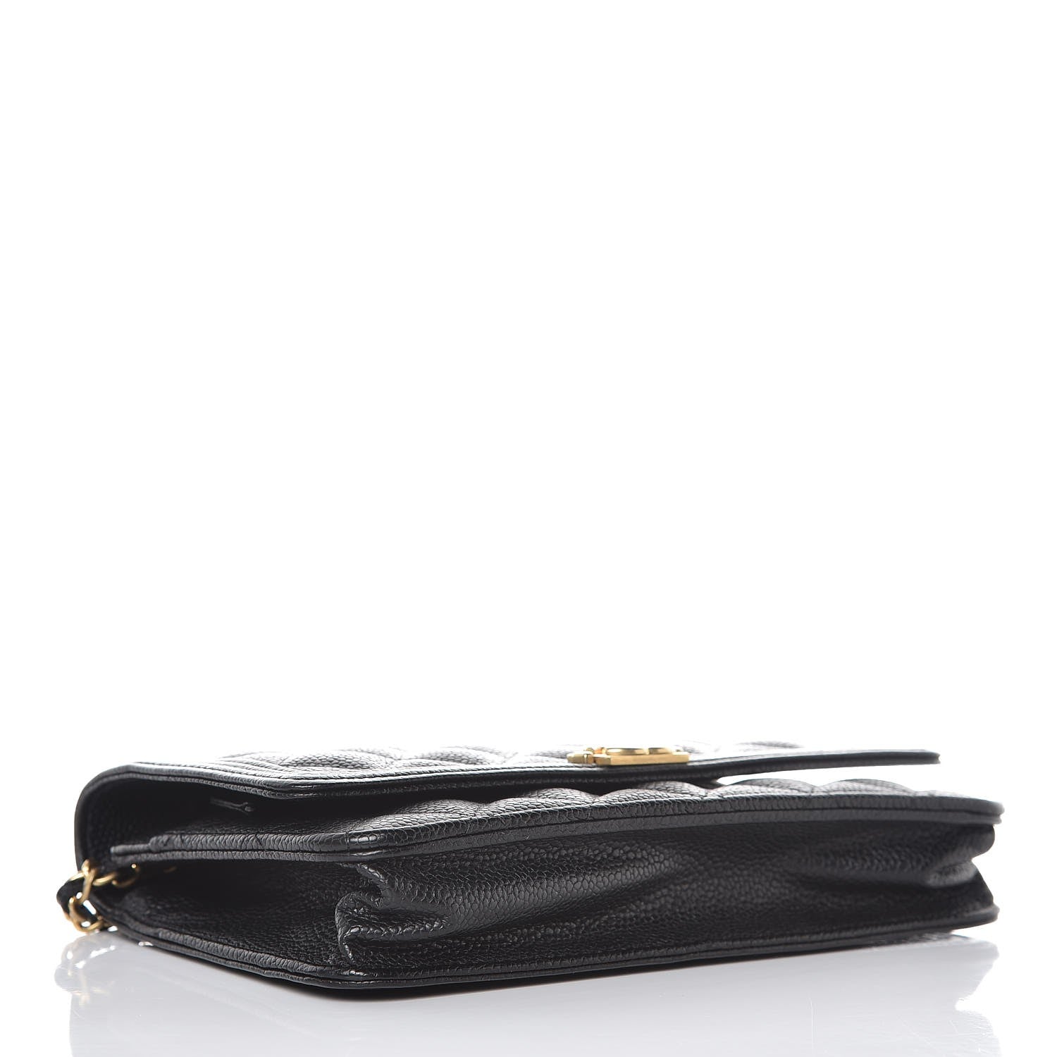 Chanel Caviar Quilted Boy Wallet On Chain WOC Black 4 of 10