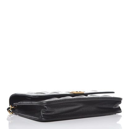Chanel Caviar Quilted Boy Wallet On Chain WOC Black 4 of 10