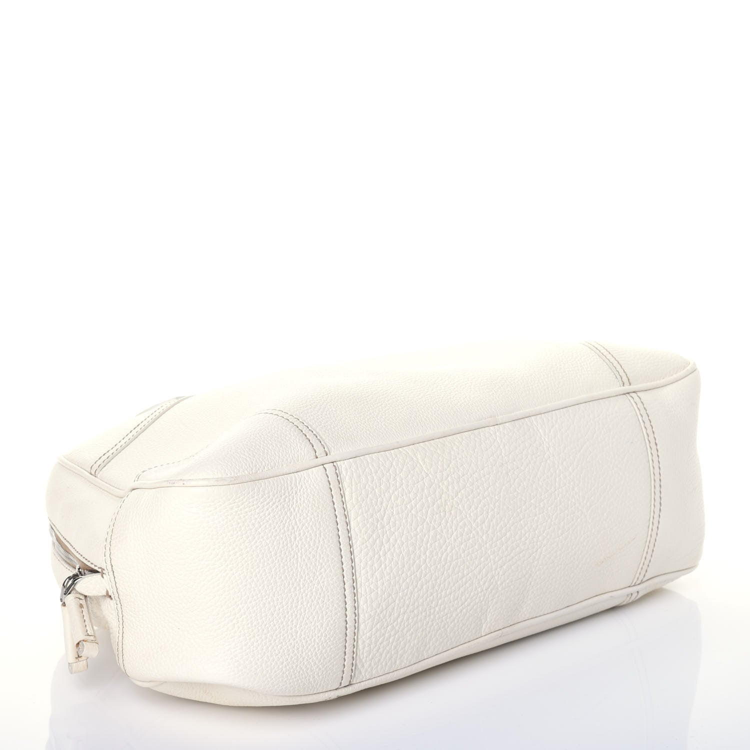 Prada Vitello Phenix Bowling Bag White 4 of 8