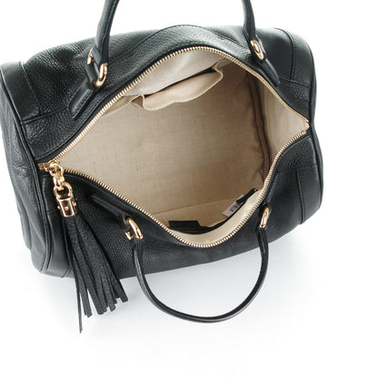 Gucci Pebbled Calfskin Medium Soho Boston Black 5 of 7