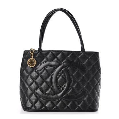 Chanel Caviar Quilted Medallion Tote Black 1 of 13